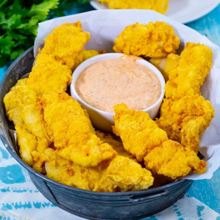 Catfish Fingers with Cajun Remoulade